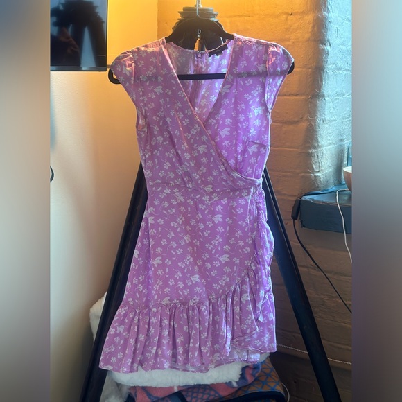 J. Crew Mercantile Floral Faux Wrap Ruffle Dress - Picture 3 of 8